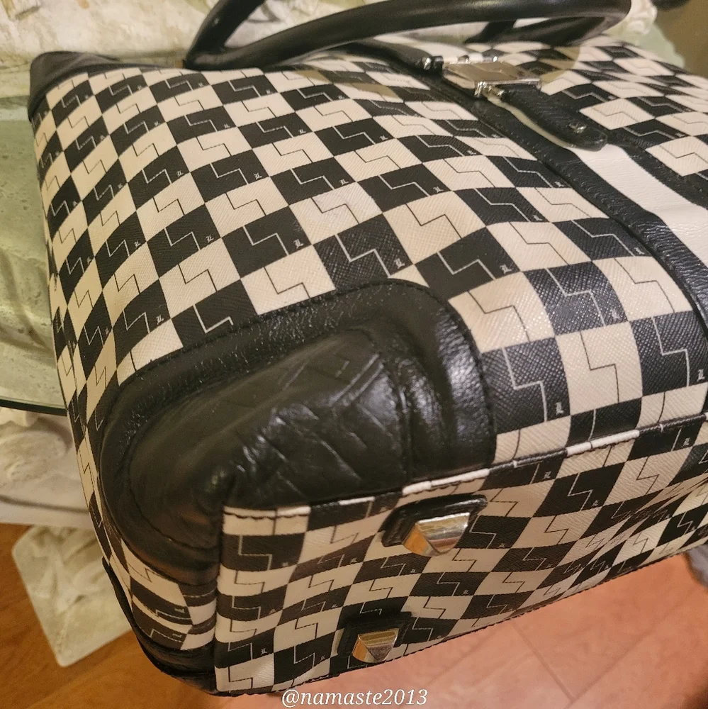 L.A.M.B. Gwen Stefani Westfield Checkerboard Tote Luxury Designer Handbag #523 - Picture 3 of 17